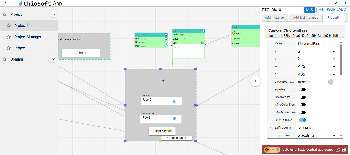 Editor visual